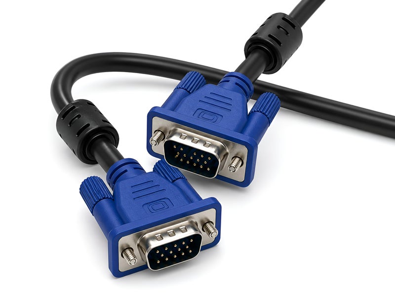 Upix Male to Male VGA Cable 1.3 Meters (4.3 Feet) - Supports PC, Monitor, TV, LCD/LED, Plasma, Projector, TFT - Image 3