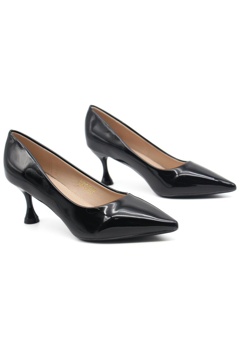 SD.Felano Women’s Classic Pointed Toe Dress Pumps – Closed-Toe Patent Leather High Heels with Mid Stiletto Heel for Office, Formal Events, and Evening Wear - Image 1