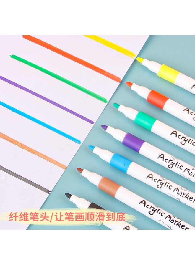 HELPS Children's Water-based Acrylic Marker Pen 12/24/36/48 Student Diy Art Stacked Color Painting Soft Tip Color Pen - Image 3