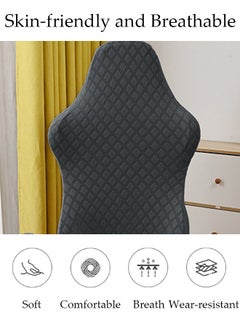 DUNISO Gaming Chair Covers Stretch Washable Computer Chair Slipcovers Ergonomic Gaming Chair Stretch Protector Slipcover with Armrests Cover for Armchair, Swivel Chair, Gaming Chair,Computer boss Chair  - Image 4