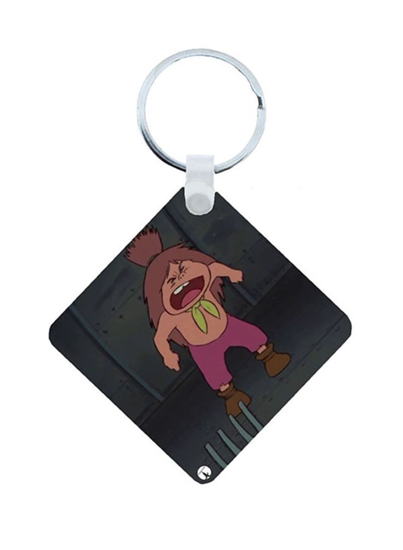 Adnan And Lina Wooden Keychain