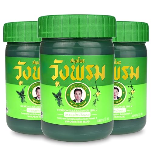 Wang Prom Herbal Balm 50g Pack of 3 Green