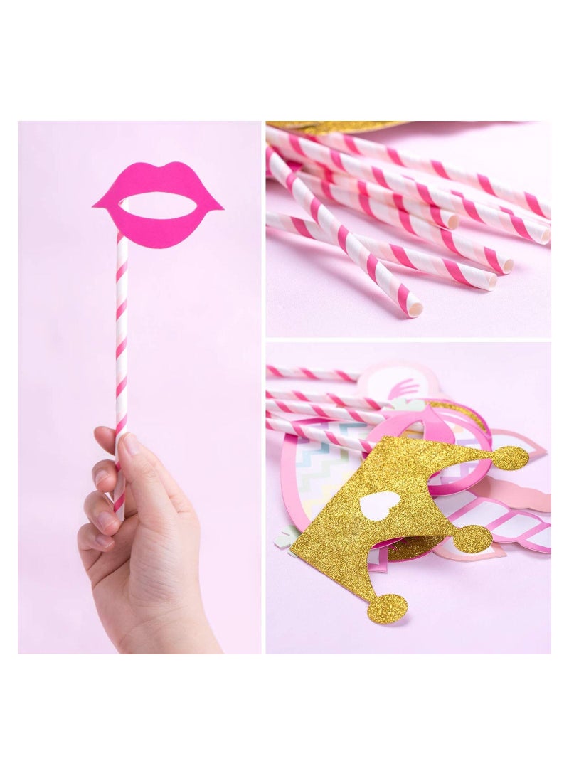Highland 12 Piece Unicorn Photo Booth Props for Unicorn Birthday Party Decorations - Image 3