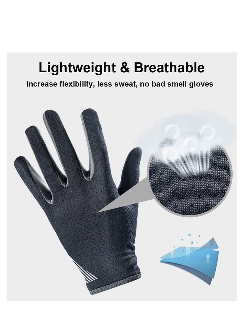 Zikra Full Finger Gloves Women Men, Super Thin Hiking Gloves, Cycling Gloves, Bike Accessories for Adult Bikes, Full Palm Protection, Driving Gloves Women UV Protection Gloves Gym Gloves for Women - Image 4