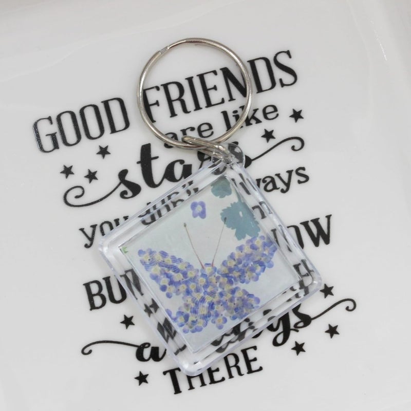 BetterJonny 20Pcs Acrylic picture Keychain Blanks Photo Keychain Clear in Photo Keychain Acrylic Picture Frame Keyrings - Image 4