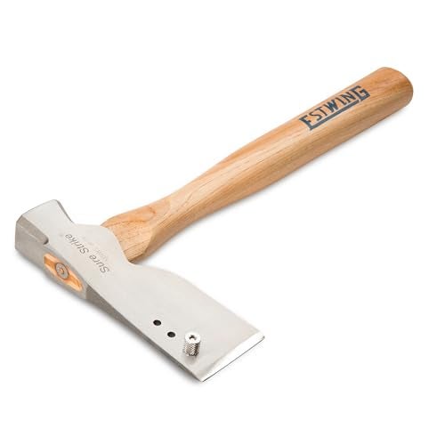 ESTWING Shingler's Hammer - 20 oz Roofer's Tool with Milled Face & Hickory Wood Handle - MRWS - Image 2