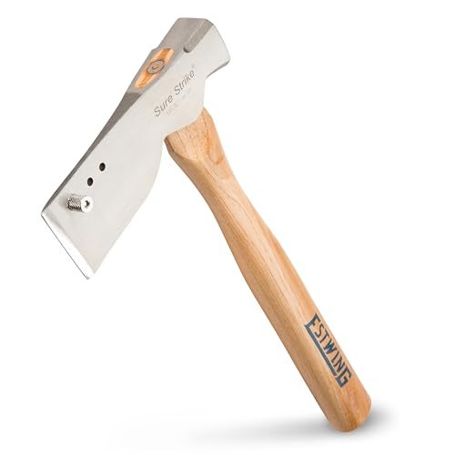 ESTWING Shingler's Hammer - 20 oz Roofer's Tool with Milled Face & Hickory Wood Handle - MRWS - Image 1
