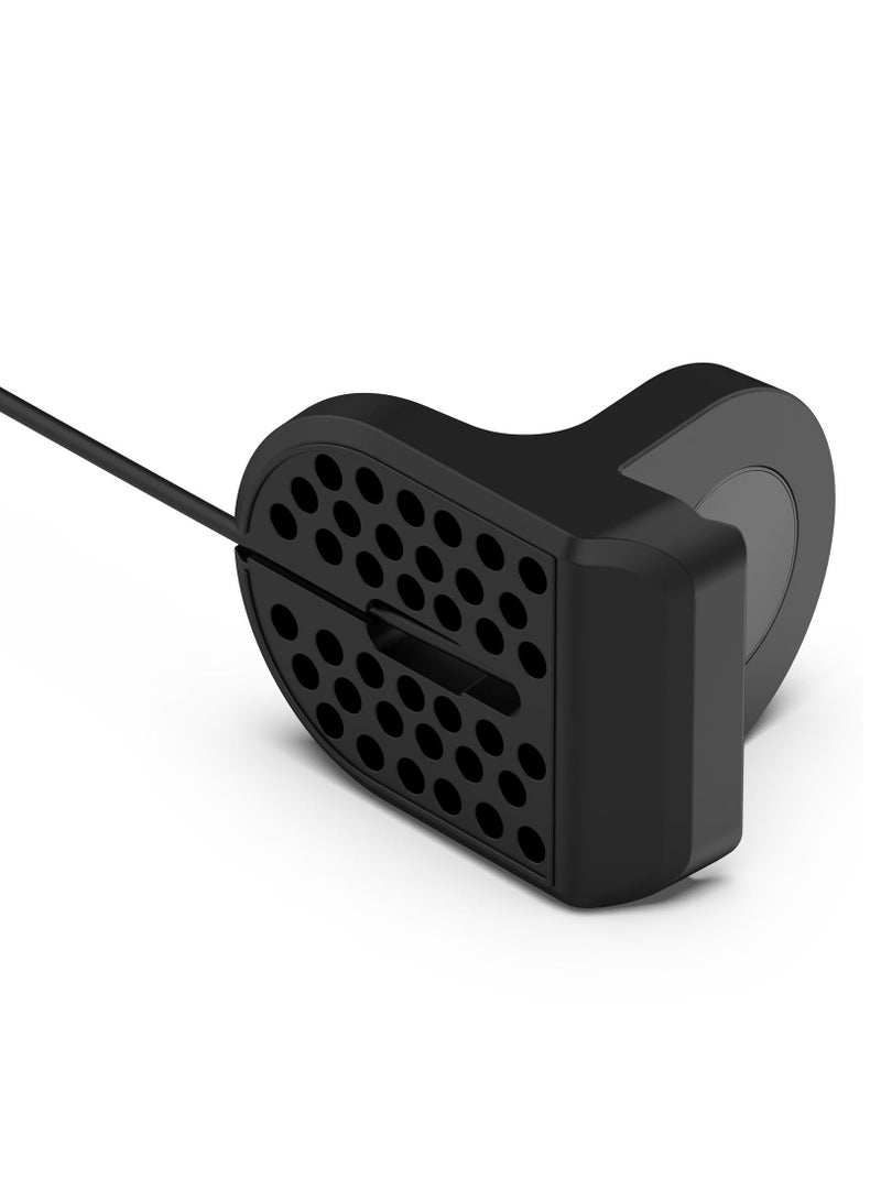 Replacement Charging Dock Compatible with Samsung Galaxy Watch 6/6 Classic/Watch 5/5 Pro Non-Slip Silicone Charging Stand, Charger Base Holder with Cable Management Slot(Black) - Image 3