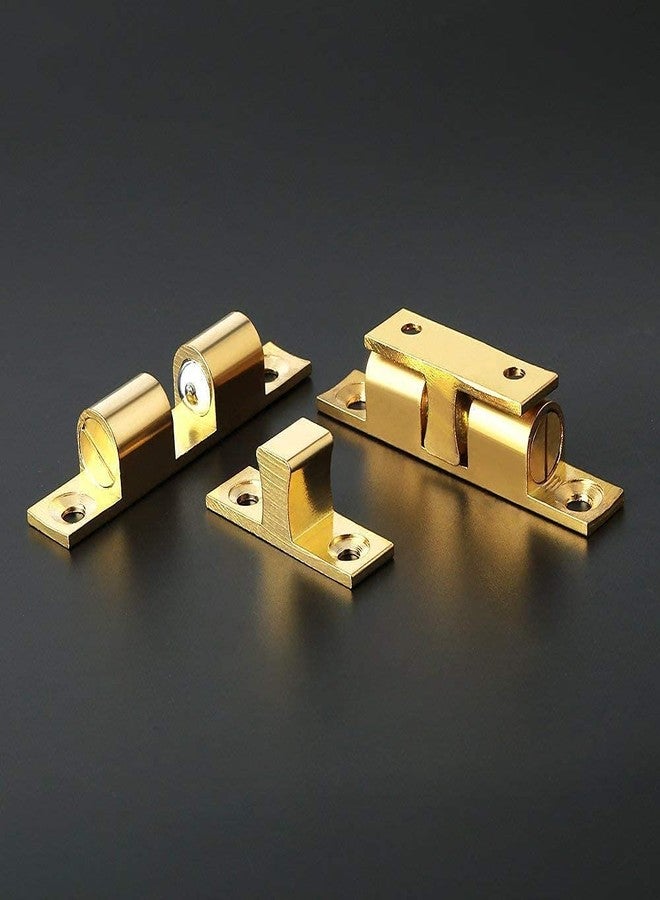 Teclican 35mm Furniture Cabinet Door Brass Dual Ball Roller Catch Latch Pack of - (5) - Image 2