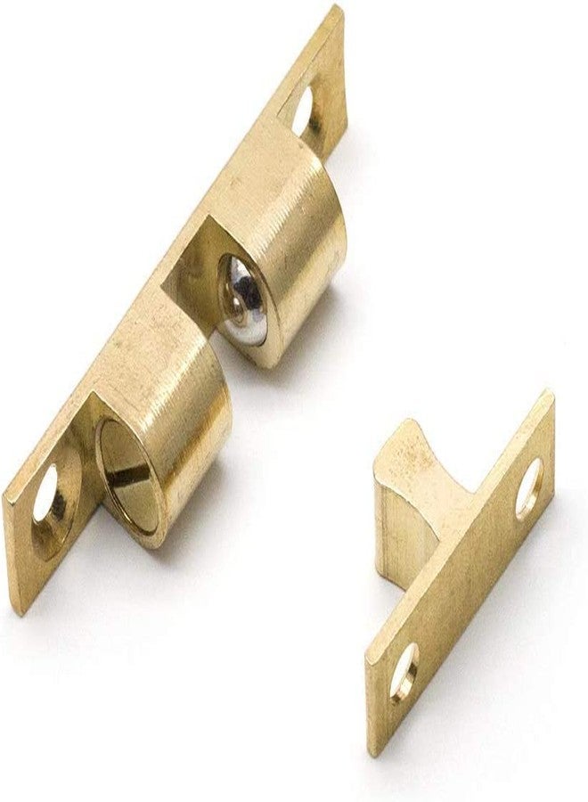 Teclican 35mm Furniture Cabinet Door Brass Dual Ball Roller Catch Latch Pack of - (5) - Image 1