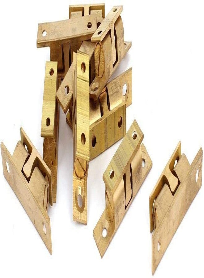Teclican 35mm Furniture Cabinet Door Brass Dual Ball Roller Catch Latch Pack of - (5) - Image 3