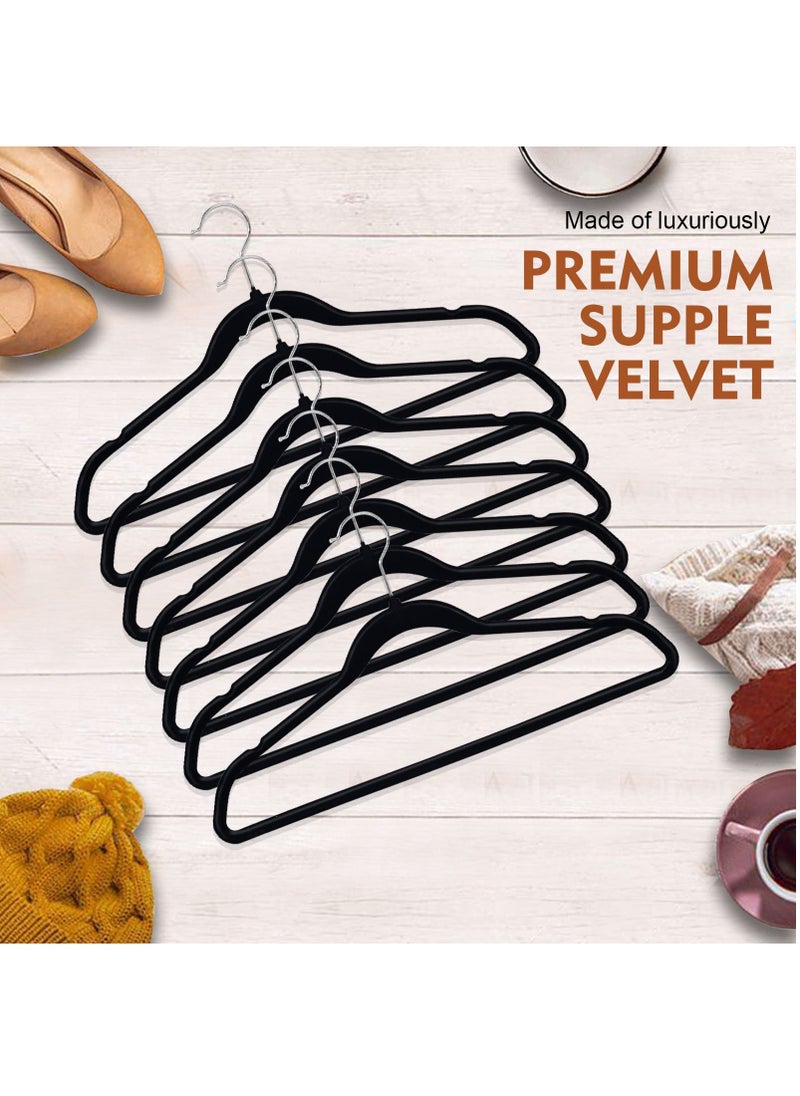 SKY-TOUCH - 20 Pieces Non Slip Clothes Velvet Hanger Heavy Duty - Image 1