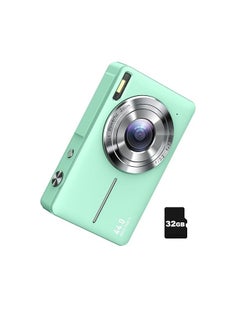 Generic 1080P Digital Cameras for Kids Boys Girls Compact Digital Point and Shoot Camera with 16X Zoom 32GB Card Small Kids Camera, Green  - Image 1