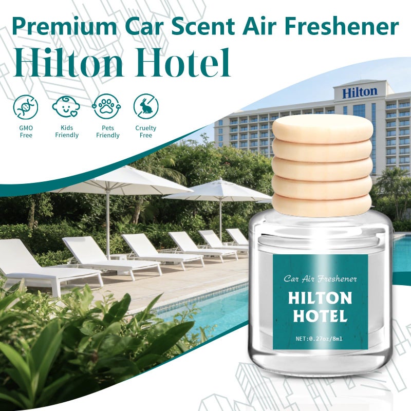 AROIC Premium Scent Car Air Freshener, 6 Pack Hotel Scent Collection Diffuser Set, Long Lasting Luxury Fragrance Essential Oil Aromatherapy, Hanging Air Freshener for Car Interior Accessories Unisex - Image 4