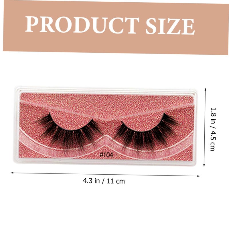 12 Pairs Mixed Color False Eyelashes Set Dense 3d Curl Fiber Lashes for Women Natural Look Performance Makeup - Image 2