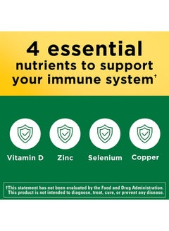Nature Made Super Vitamin D Immune Complex, Vitamin D3, Selenium, Copper and Zinc Supplements for Immune Support, 70 Tablets, 70 Day Supply  - Image 3