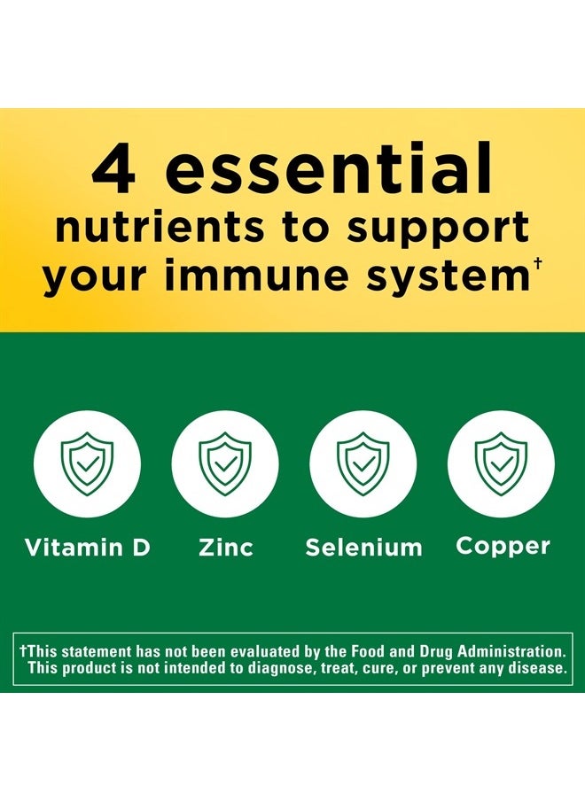 Nature Made - Super Vitamin D Immune Complex, Vitamin D3, Selenium, Copper and Zinc Supplements for Immune Support, 70 Tablets, 70 Day Supply - Image 1