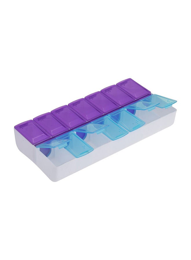 NIBEMINENT 14 Grid 5D Diamond Painting Accessories Storage Box Purple 17.5x3x9centimeter - Image 1