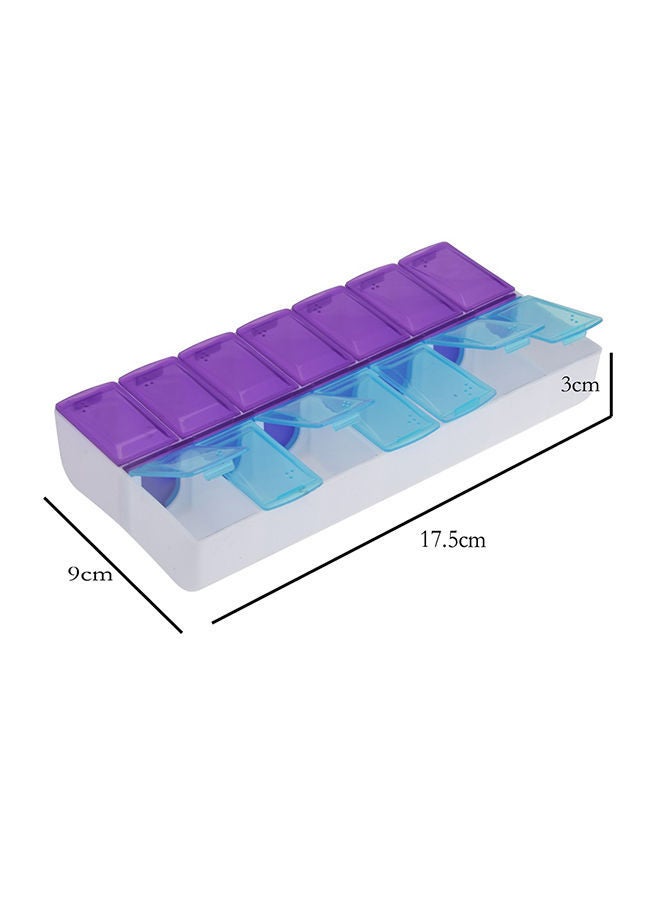 NIBEMINENT 14 Grid 5D Diamond Painting Accessories Storage Box Purple 17.5x3x9centimeter - Image 2
