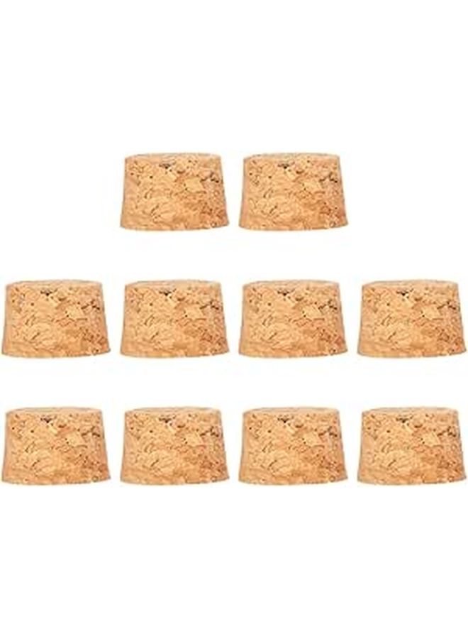 60 Pcs Wooden Wine Cork Stoppers Natural Cork Material Tapered Jar Sealing Covers Set For Wine Bottles Beverage Preservation - Image 1