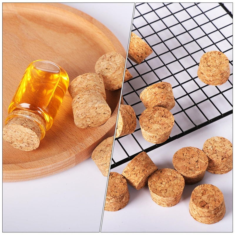 60 Pcs Wooden Wine Cork Stoppers Natural Cork Material Tapered Jar Sealing Covers Set For Wine Bottles Beverage Preservation - Image 5