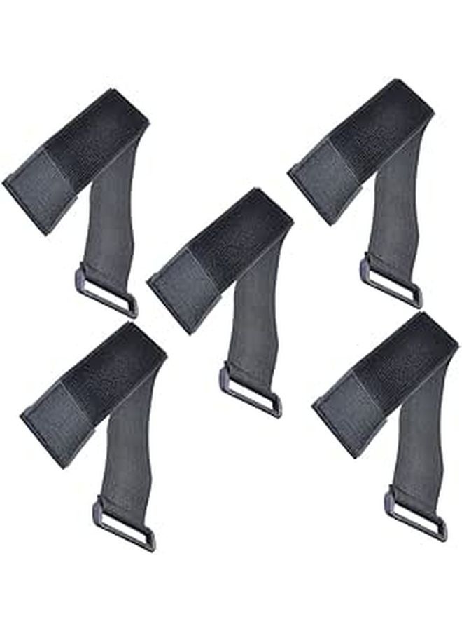 5 Pcs Heavy Duty Adhesive Tie Straps for Bundling Webbing Leg Belt Game Lace Up Strips - Image 1
