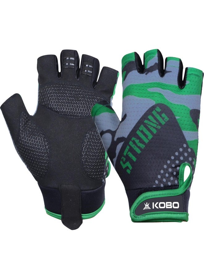 كوبو قفازات Kobo Gym WTG-74 للرجال والنساء، قفازات لرفع الأثقال الاحترافي والتدريب البدني والتمارين الرياضية (M) - Image 2