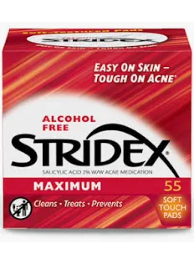سترايدكس ضمادات ستريدكس ماكسيموم لعلاج حب الشباب، ناعمة الملمس، 55 ضمادة - Image 3