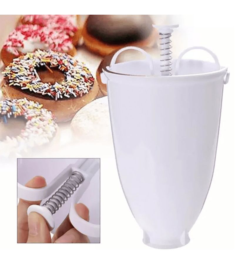 1pc White Donut Embossing Mold 7.28x3.94inch Baking Tool for Home Use Small Dining Car Maker DIY Dessert Baking - Image 2