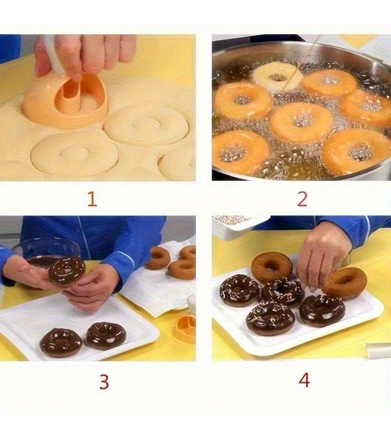 1pc White Donut Embossing Mold 7.28x3.94inch Baking Tool for Home Use Small Dining Car Maker DIY Dessert Baking - Image 5