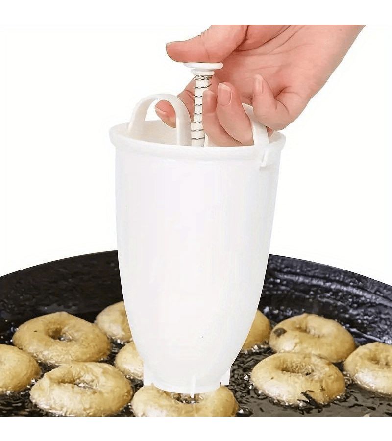 1pc White Donut Embossing Mold 7.28x3.94inch Baking Tool for Home Use Small Dining Car Maker DIY Dessert Baking - Image 4