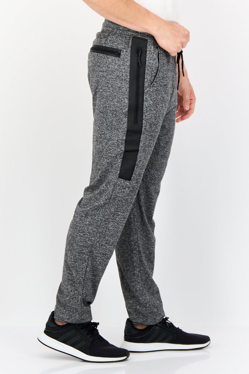 Rue 21 Men All Over Print Drawstring Jogger Pants, Grey - Image 4