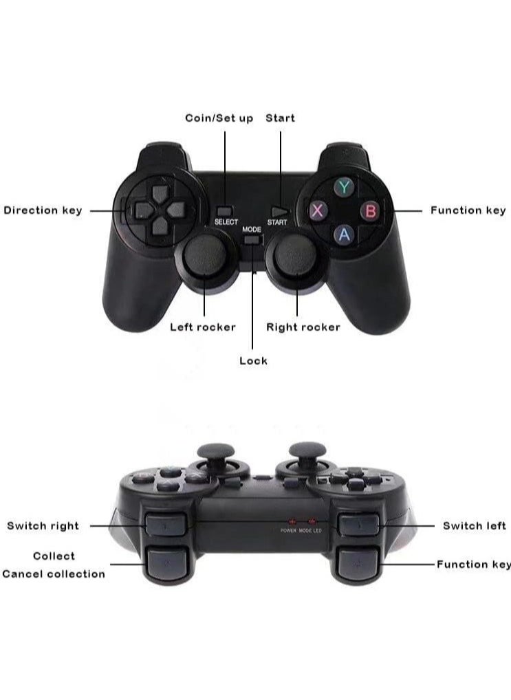 ELTRAZONE Classic M8 Game Stick 4K Game Console with Two 2.4G Wireless Gamepads Dual Players HDMI Output Built in 3500 Classic Games Compatible with Android TV/PC/Laptop - Image 3