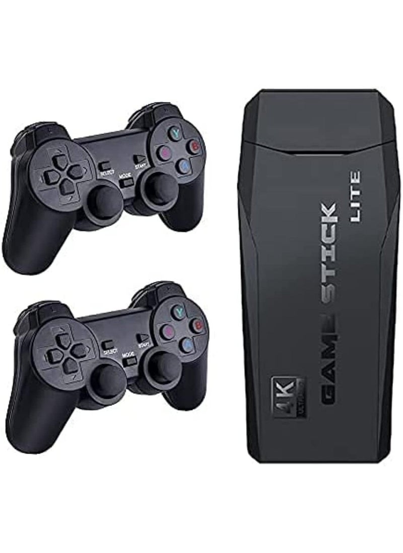 ELTRAZONE Classic M8 Game Stick 4K Game Console with Two 2.4G Wireless Gamepads Dual Players HDMI Output Built in 3500 Classic Games Compatible with Android TV/PC/Laptop - Image 2