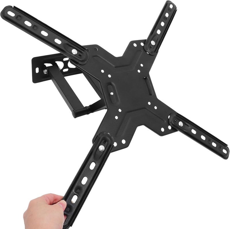 Tv Wall Mount Bracket for - Tvs Full Motion Swivel Tilt Rotatable Cold-Rolled Steel Wall-Mounted Display Stand Easy Installation and Secure Support in Black - Image 4