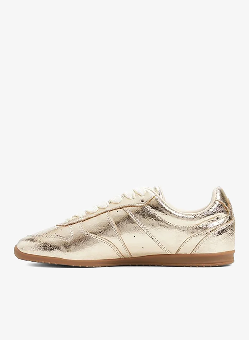 Call it Spring  Alexandraa Ladies Gold Low Top Sneaker for Women | Best Price UAE