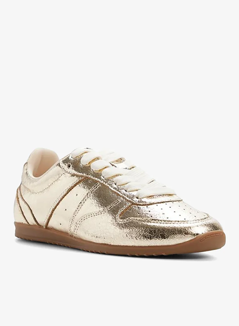 Call it Spring  Alexandraa Ladies Gold Low Top Sneaker for Women | Best Price UAE