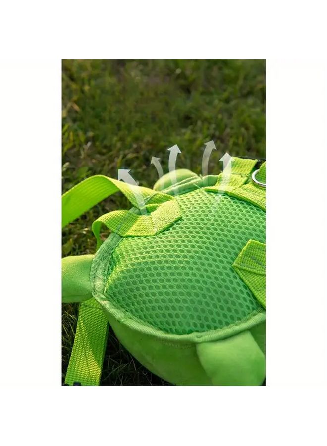 Grey Turtle Shaped Dog Backpack For Small Medium Pets With Harness Carrier - Image 5