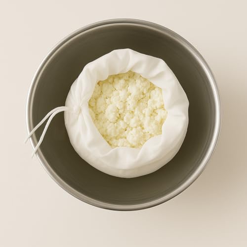WUD 3 Pcs Muslin Cheese Cloth Set for Kitchen, for Making Paneer,Hung Curd, Cheese, Sprout Beans, Straining Juices as Strainer - Image 3