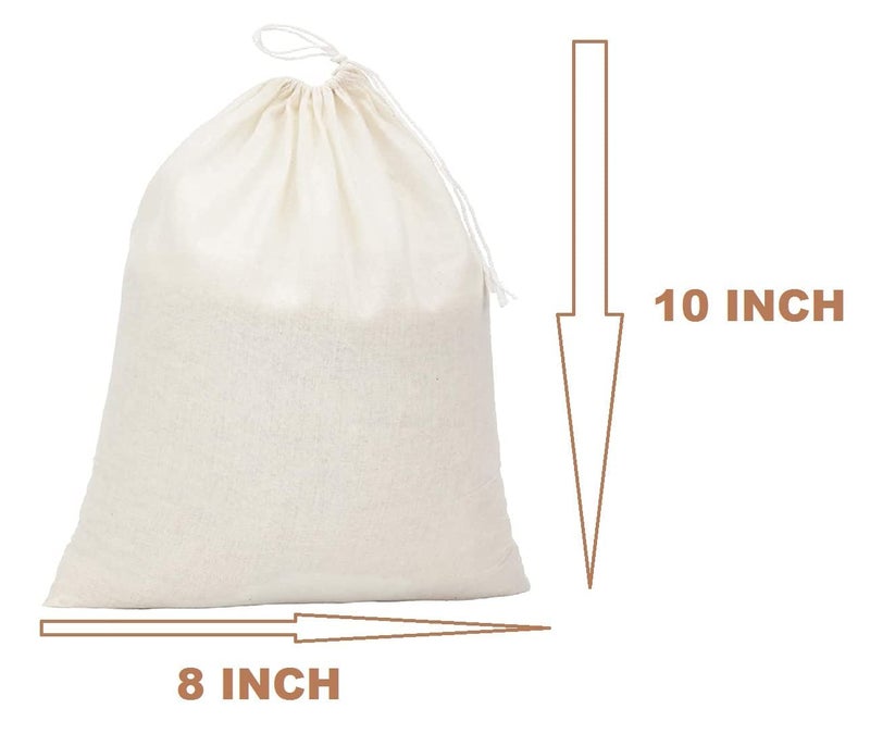 WUD 3 Pcs Muslin Cheese Cloth Set for Kitchen, for Making Paneer,Hung Curd, Cheese, Sprout Beans, Straining Juices as Strainer - Image 2
