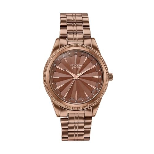 Sonata Poze 7 Analog Brown Dial IP Brown Sheet Metal Strap Watch for Men - SP70096QM01W - Image 1
