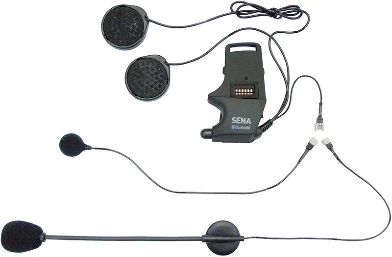 Sena SMH-A0302 Helmet Clamp Kit with Boom and Wired Microphones for SMH10 Bluetooth Headset, Black - Image 2