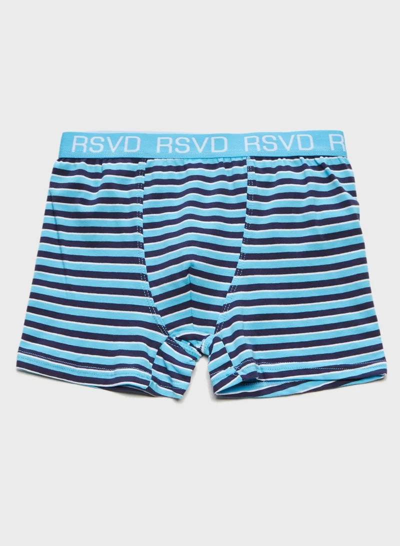 Reserved Teen 3 Pack Striped Boxer Shorts