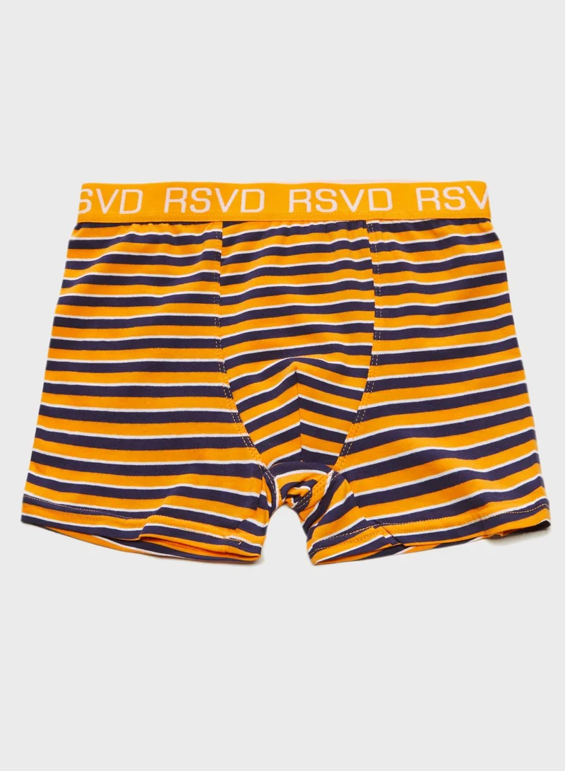 Reserved Teen 3 Pack Striped Boxer Shorts
