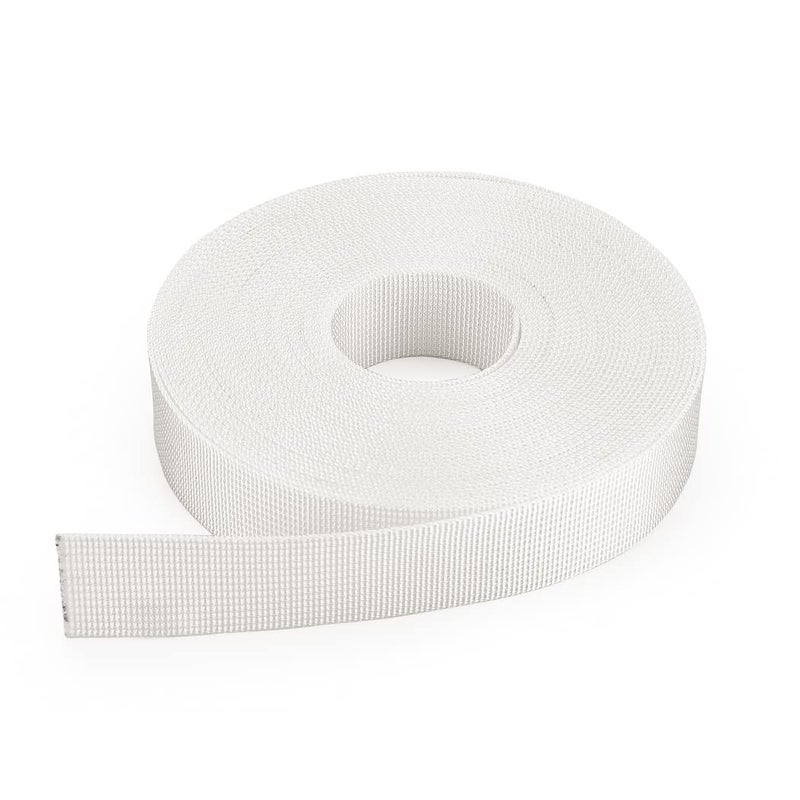 MOZETO 1 Inch Nylon Webbing Strap with Plastic Tri-Glide Slide Clips, 10 25 50 Yards Heavy Duty Nylon Strapping for Indoor or Outdoor Gear, DIY Crafting, Repairing - Image 5