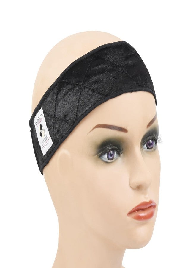 YANTAISIYU 1 Piece Wig Grip Headband Non-slip Scarf Adjustable Wig Grip Band for Women Wigs (Black) - Image 1