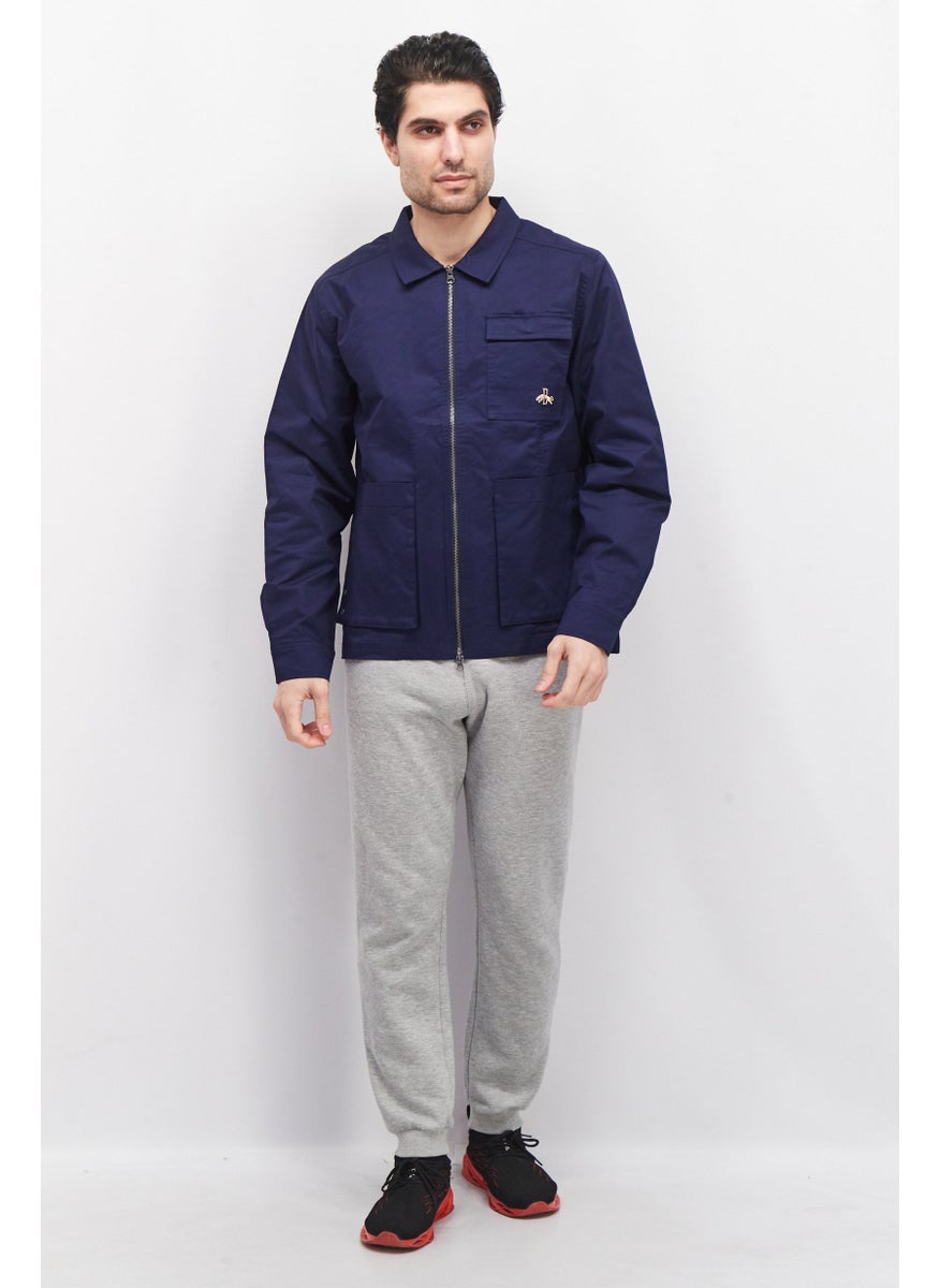 Puma x Select Men Regular Fit Long Sleeves Training Jacket, Navy Blue  - Image 2
