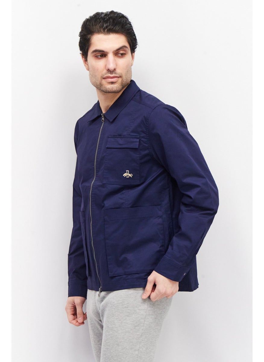 Puma x Select Men Regular Fit Long Sleeves Training Jacket, Navy Blue  - Image 4