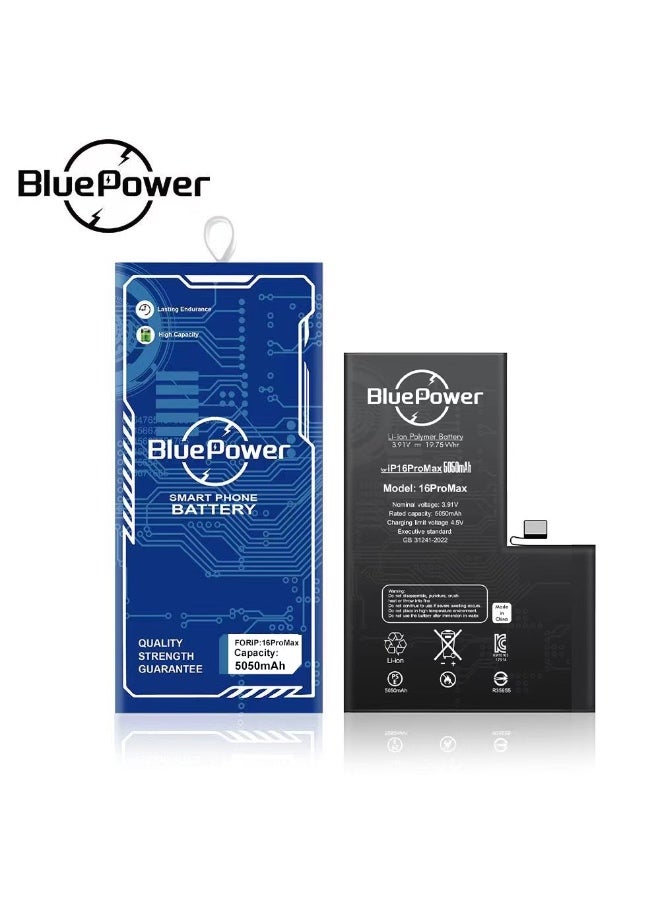 Original iPhone 16 PRO MAX Battery Power Capacity 5050mAh Extra Energy 30%