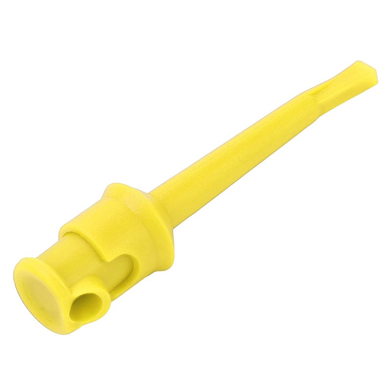 Yellow Insulated Test Hook Clips for Voltage and Circuit Testing 10Pcs Soldering Electronic Hooks - Image 5